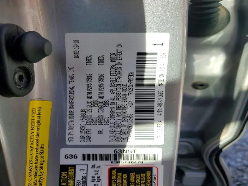 2019 TOYOTA TACOMA DOUBLE CAB  