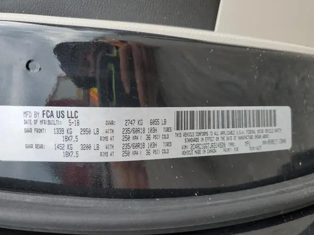 2018 CHRYSLER PACIFICA LIMITED