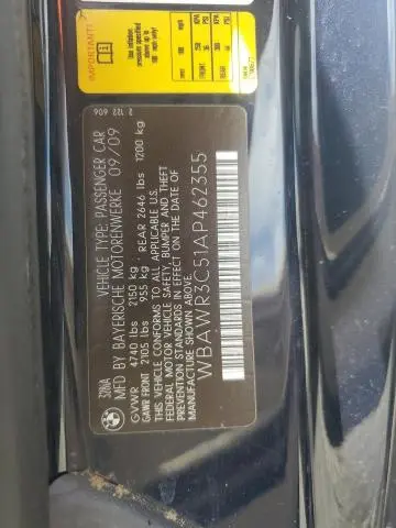 2010 BMW 328 I SULEV  