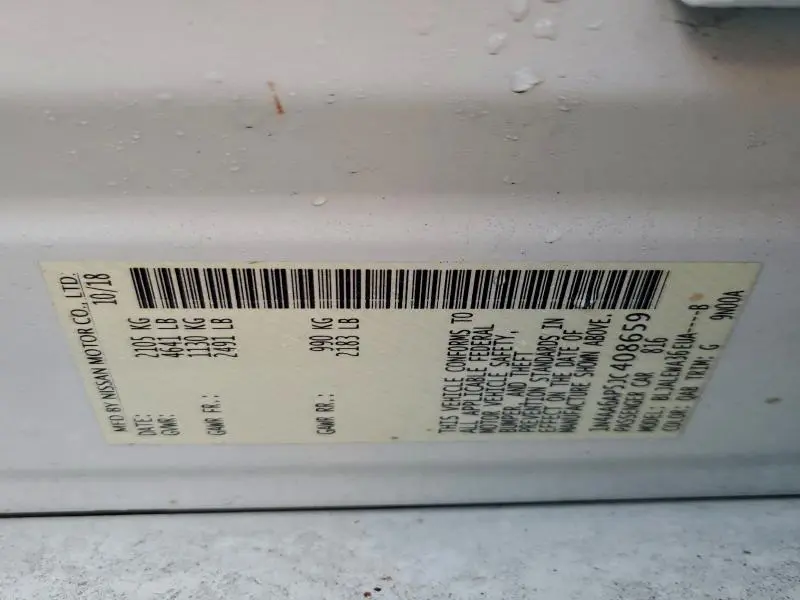 2018 NISSAN MAXIMA 3.5S  