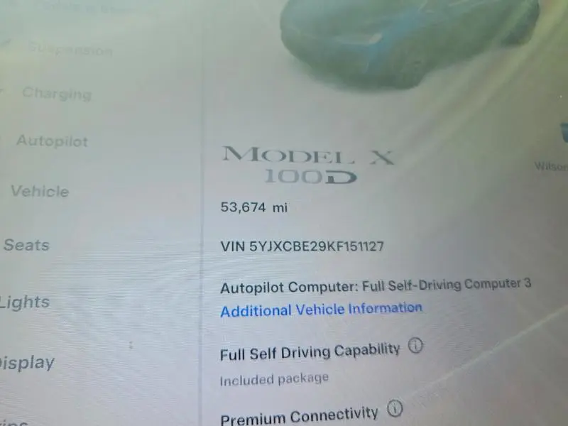 2019 TESLA MODEL X   