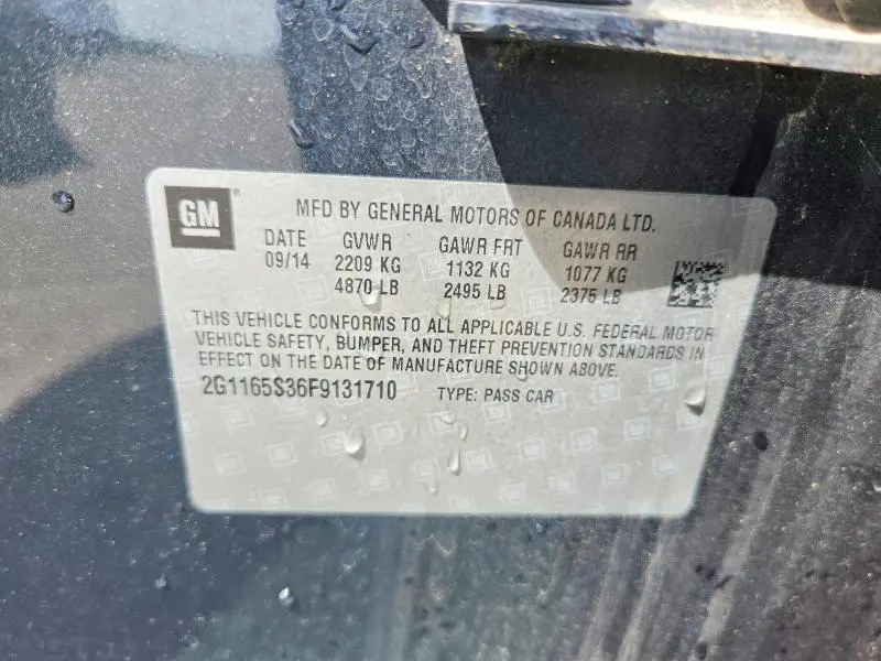 2015 CHEVROLET IMPALA LTZ  