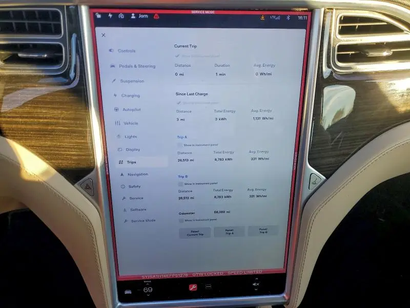 2014 TESLA MODEL S   