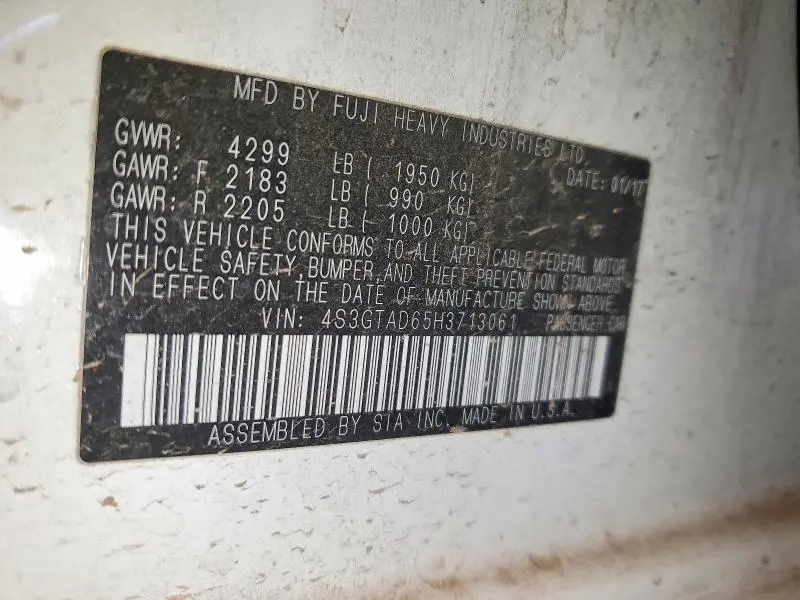 2017 SUBARU IMPREZA PREMIUM PLUS  