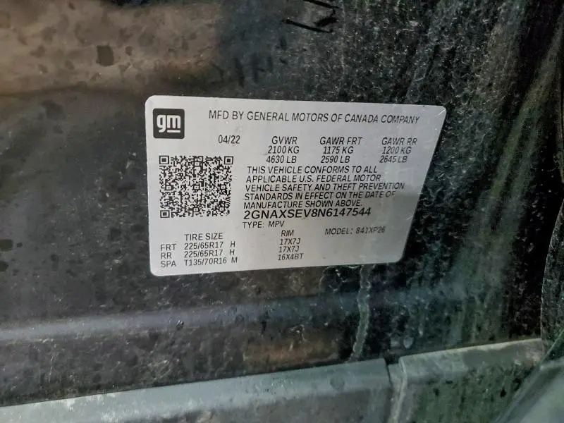 2022 CHEVROLET EQUINOX LS  