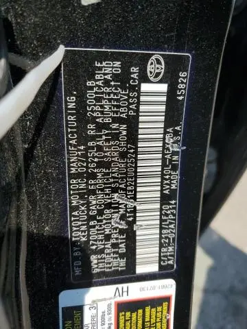 2014 TOYOTA AVALON HYBRID  