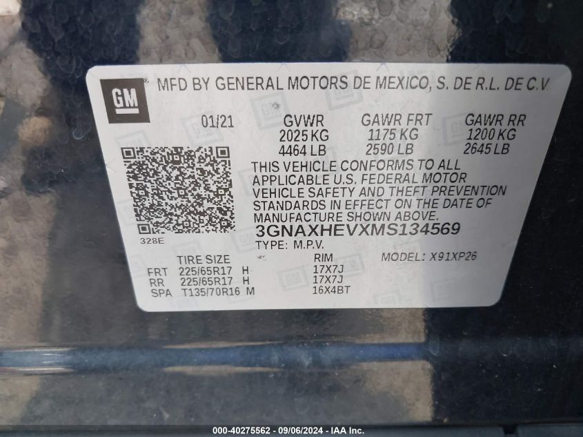 2021 CHEVROLET EQUINOX FWD LS