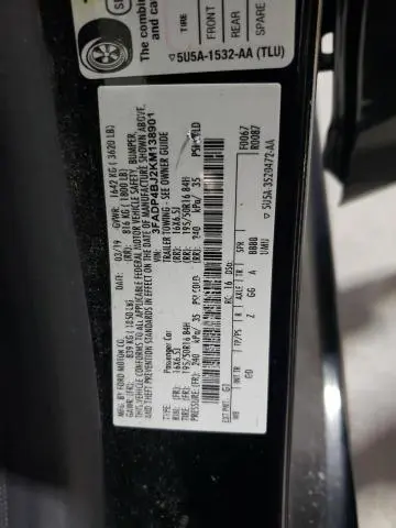 2019 FORD FIESTA SE  