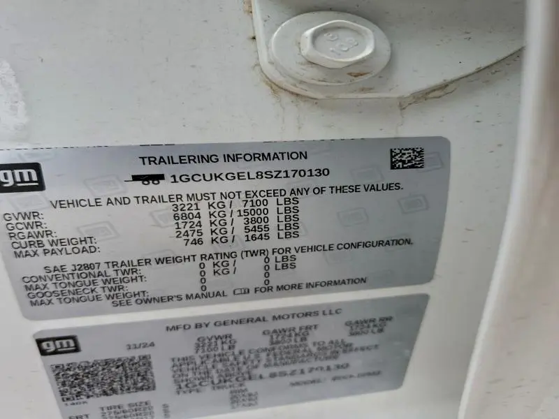 2025 CHEVROLET SILVERADO K1500 LTZ  