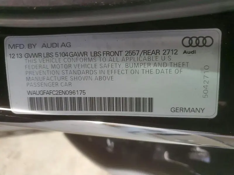 2014 AUDI A6 PREMIUM PLUS  