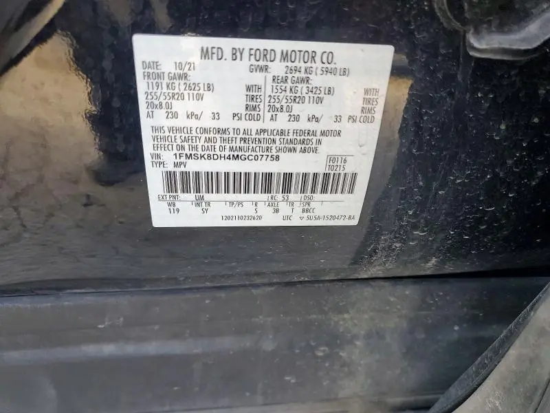 2021 FORD EXPLORER XLT  