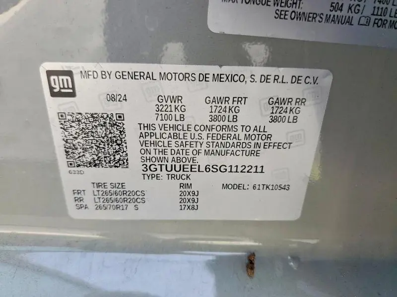 2025 GMC SIERRA K1500 AT4  