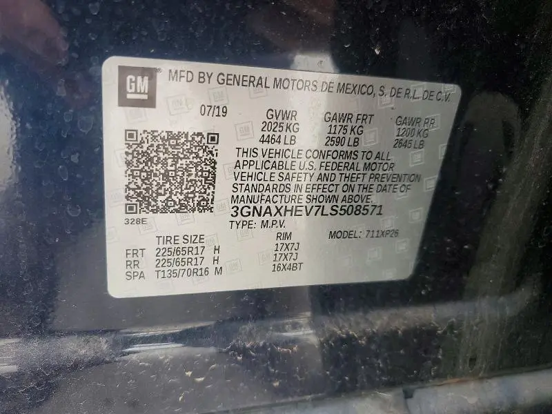 2020 CHEVROLET EQUINOX LS  