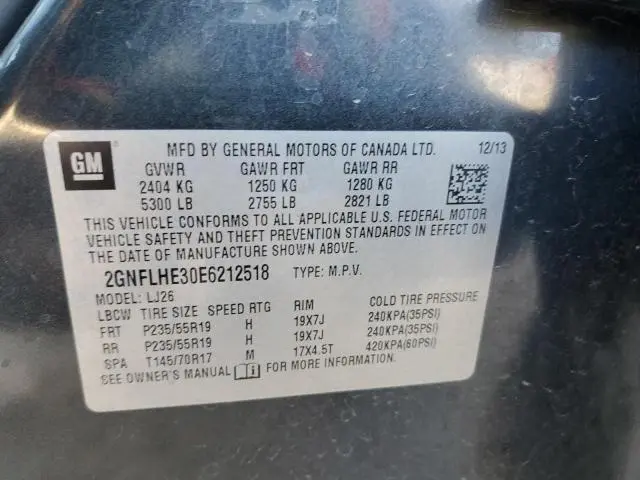 2014 CHEVROLET EQUINOX LTZ  