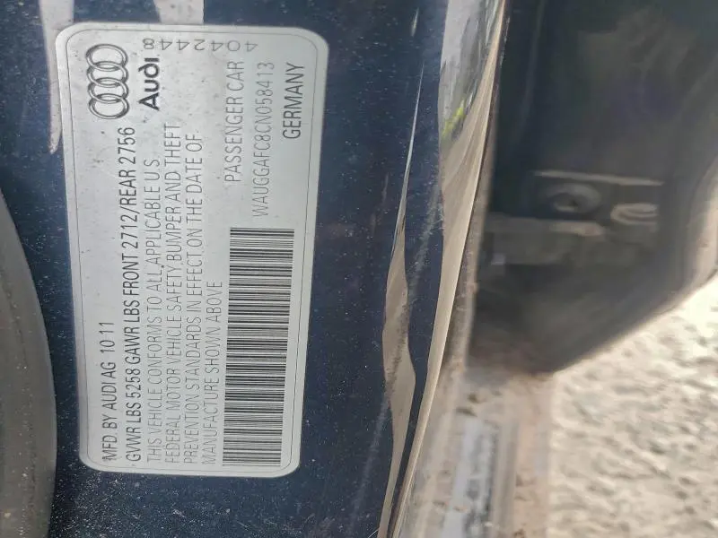 2012 AUDI A6 PREMIUM PLUS  