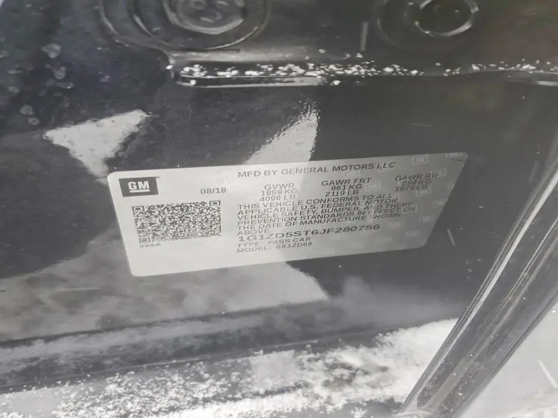 2018 CHEVROLET MALIBU LT  