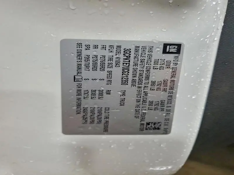 2012 CHEVROLET SILVERADO K1500 LTZ  