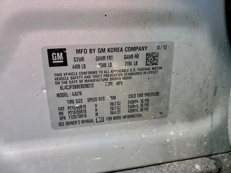 2014 BUICK ENCORE CONVENIENCE  