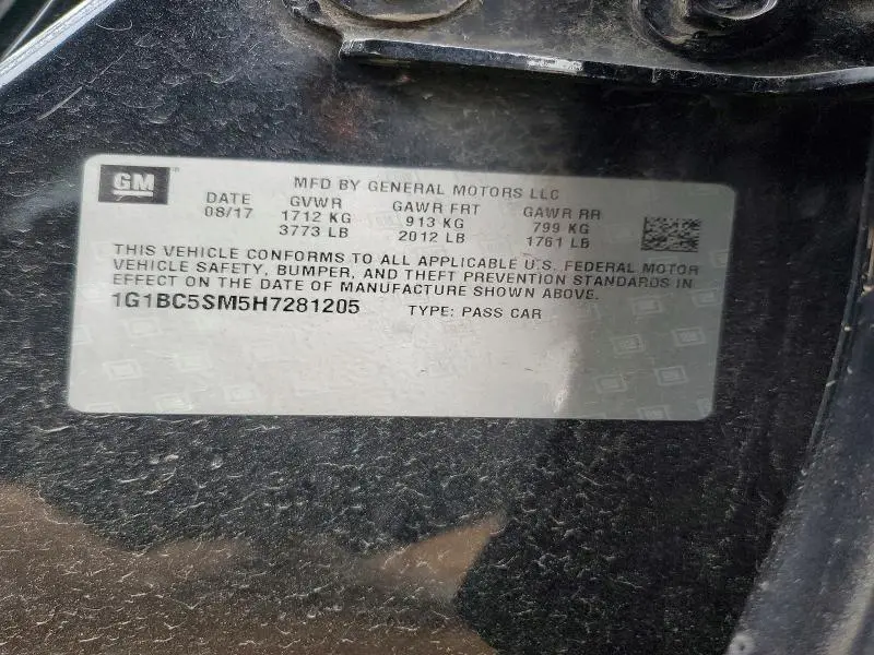 2017 CHEVROLET CRUZE LS  