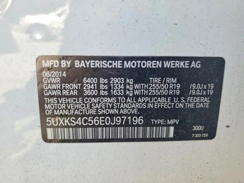 2014 BMW X5 XDRIVE35D  