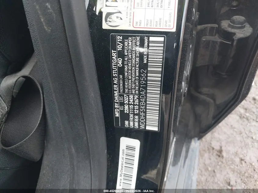 2013 MERCEDES-BENZ E 350  