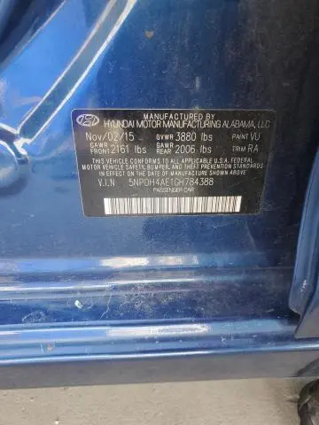 2016 HYUNDAI ELANTRA SE  
