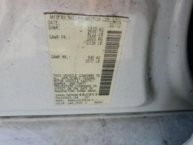 2013 NISSAN ALTIMA 2.5