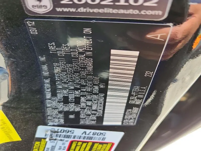 2012 TOYOTA SIENNA LE  