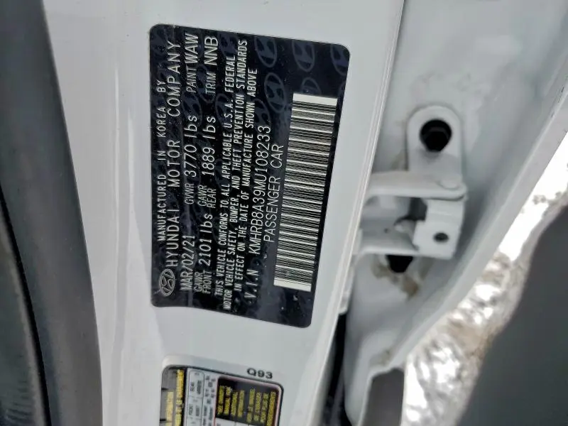 2021 HYUNDAI VENUE SE  