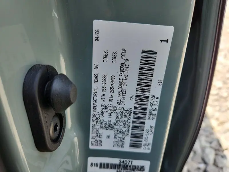 2026 TOYOTA SEQUOIA PLATINUM  