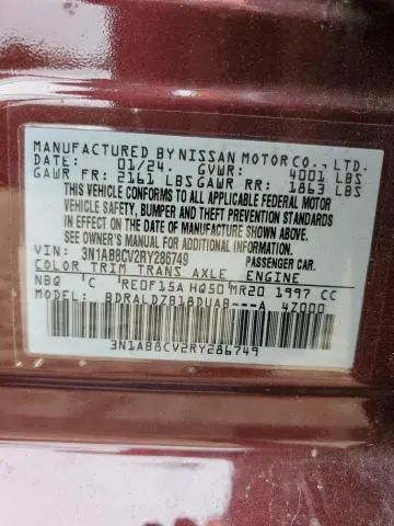 2024 NISSAN SENTRA SV  