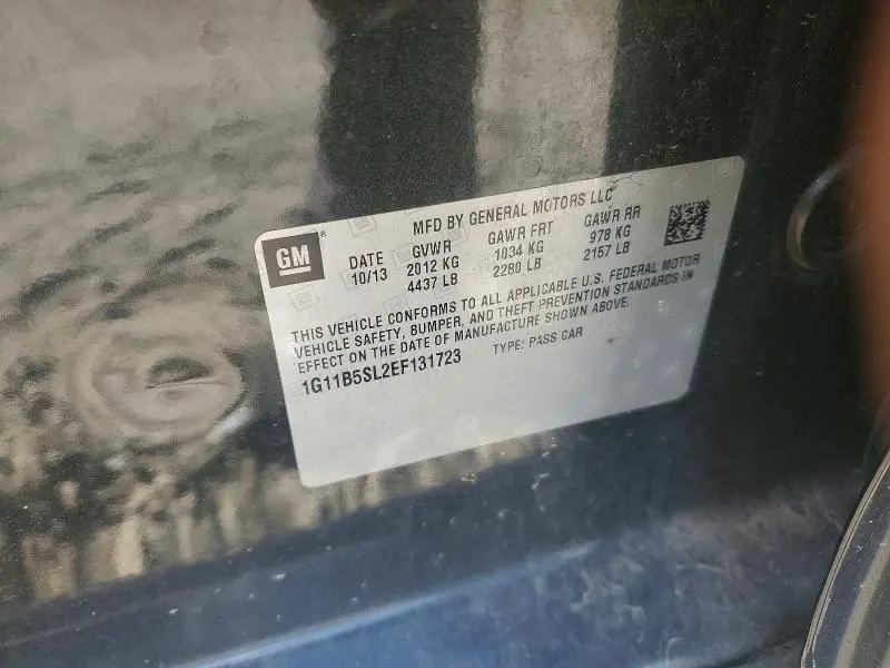 2014 CHEVROLET MALIBU LS  