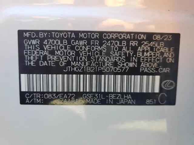 2023 LEXUS IS 350 F SPORT DESIGN  