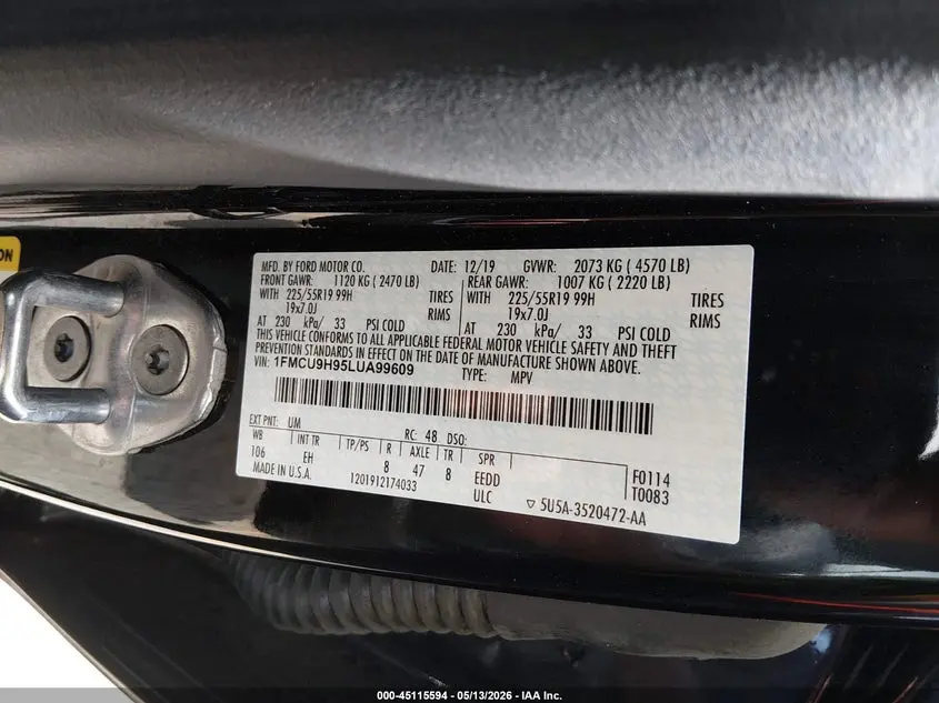 2020 FORD ESCAPE SEL
