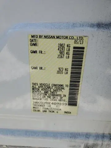 2013 NISSAN LEAF S
