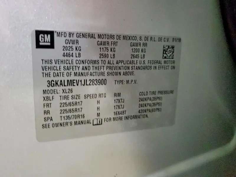 2018 GMC TERRAIN SLE  