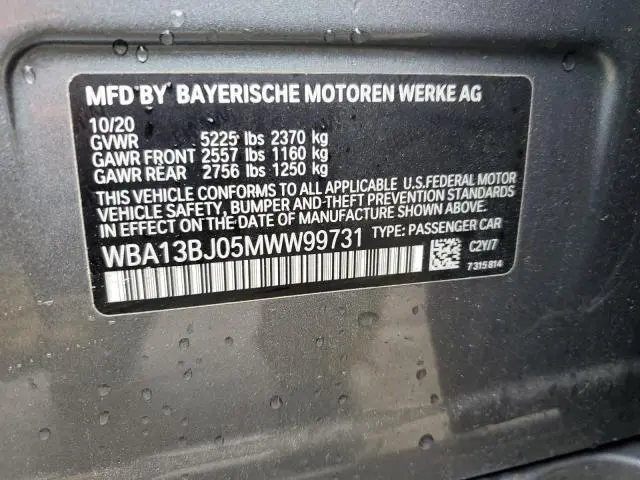 2021 BMW 530 XI  