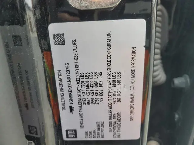 2022 CHEVROLET SUBURBAN K1500 RST  