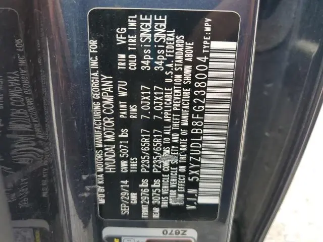 2015 HYUNDAI SANTA FE SPORT   