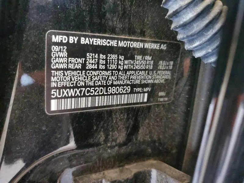 2013 BMW X3 XDRIVE35I  