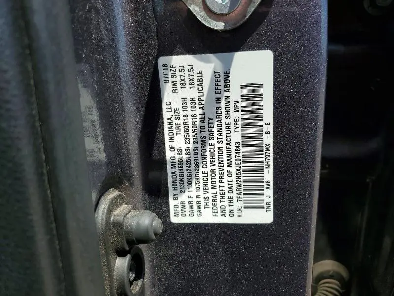 2018 HONDA CR-V EX  