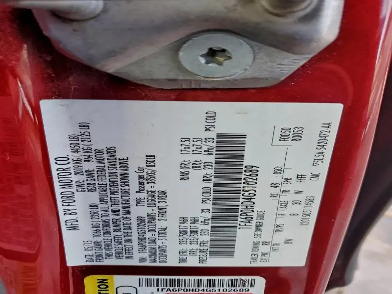 2016 FORD FUSION SE  