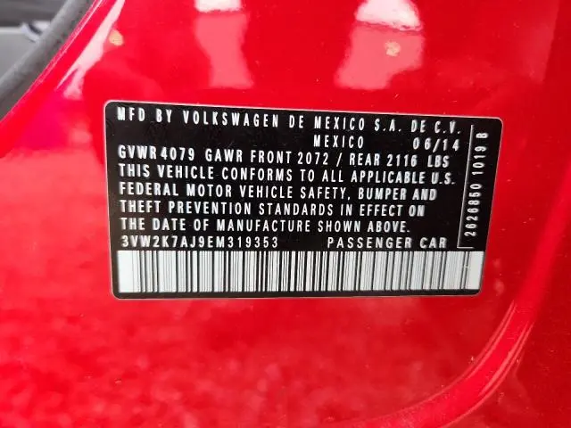 2014 VOLKSWAGEN JETTA BASE  