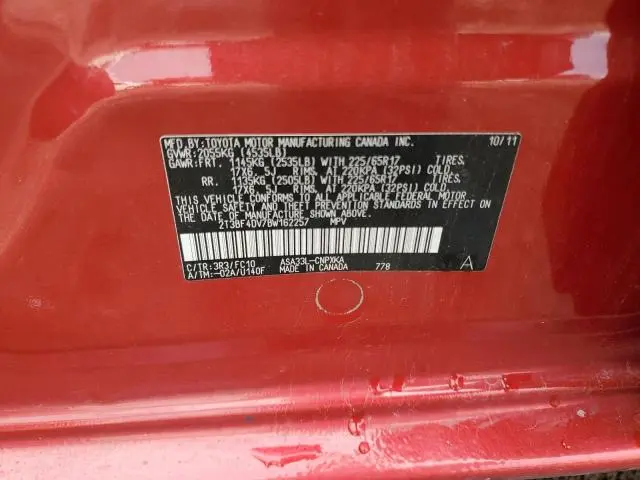 2011 TOYOTA RAV4   