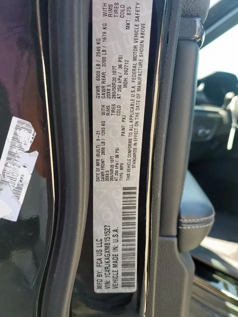 2021 JEEP GRAND CHEROKEE L LAREDO  