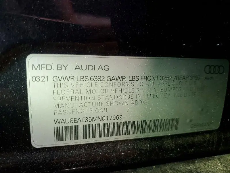 2021 AUDI A8 L  