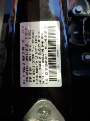 2011 HONDA ACCORD LX  