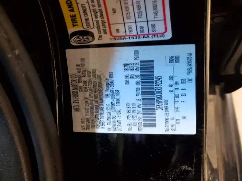 2012 FORD FUSION SPORT  