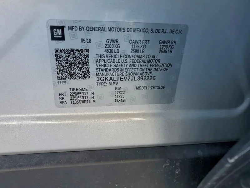 2018 GMC TERRAIN SLE  