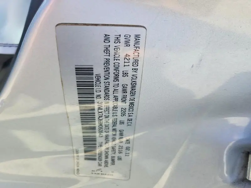 2011 VOLKSWAGEN JETTA SEL  